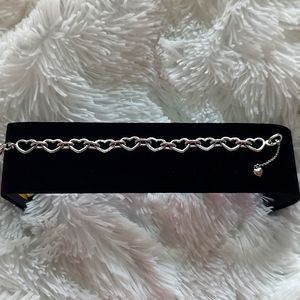 925 Sterling Silver and Diamond Bracelet